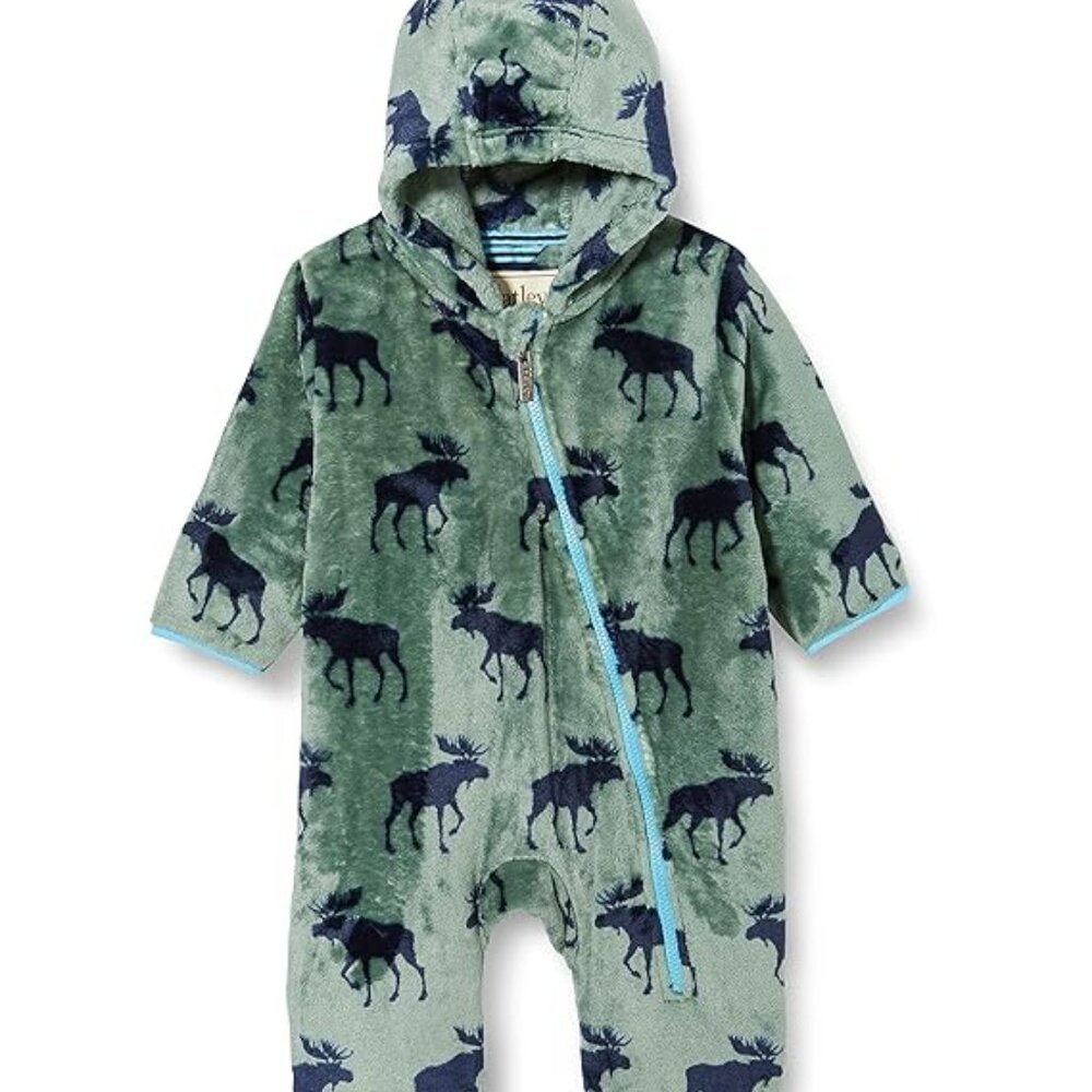 Hatley Baby Boys' Fuzzy Fleece Bundler 6-9M